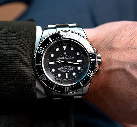 rolex deepsea on wrist